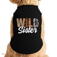Wild Sister Zoo Born Two Be Wild Bgiftday Safari Jungle Animal Gift Doggie Tank thumb 0