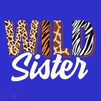 Wild Sister Zoo Born Two Be Wild Bgiftday Safari Jungle Animal Gift Coaster thumb 2