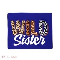 Wild Sister Zoo Born Two Be Wild Bgiftday Safari Jungle Animal Gift Mousepad thumb 0