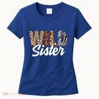 Wild Sister Zoo Born Two Be Wild Bgiftday Safari Jungle Animal Gift Women's T-Shirt thumb 0