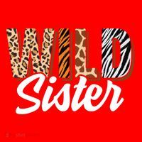 Wild Sister Zoo Born Two Be Wild Bgiftday Safari Jungle Animal Gift Santa Hat thumb 1