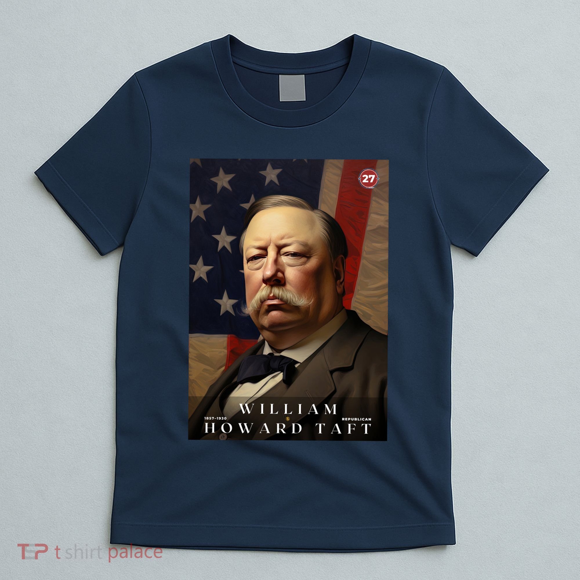 William Taft 27th President Of The United States Portrait T-Shirt