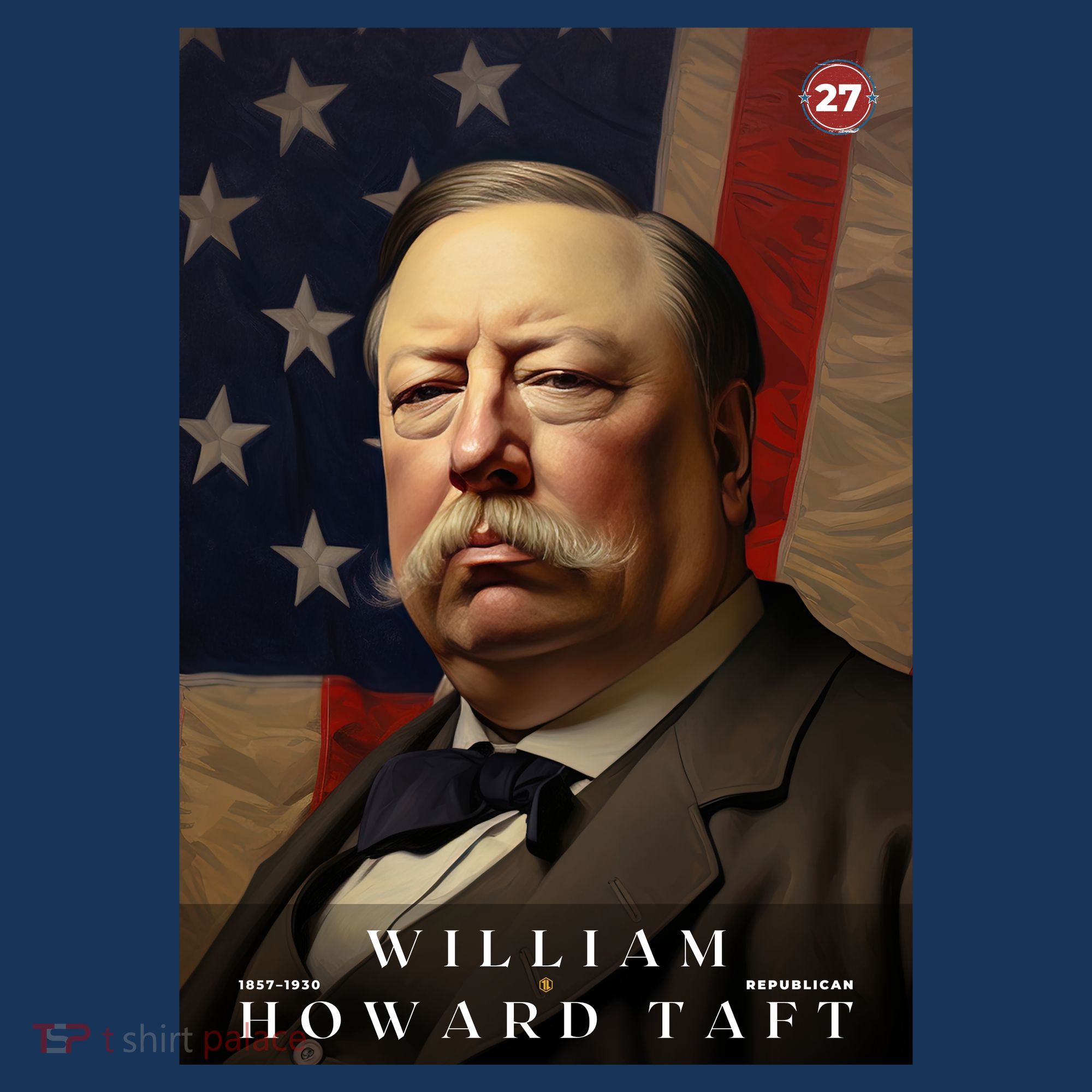 William Taft 27th President Of The United States Portrait Women's Hoodie