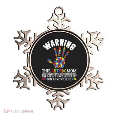 Warning This Autism Mom Uses Patience In Children Ornament
