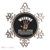 Warning This Autism Mom Uses Patience In Children Ornament thumb 0