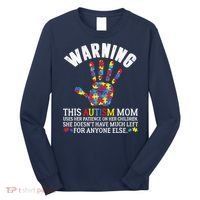 Warning This Autism Mom Uses Patience In Children Long Sleeve Shirt thumb 0