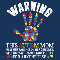 Warning This Autism Mom Uses Patience In Children Women's Hoodie thumb 2