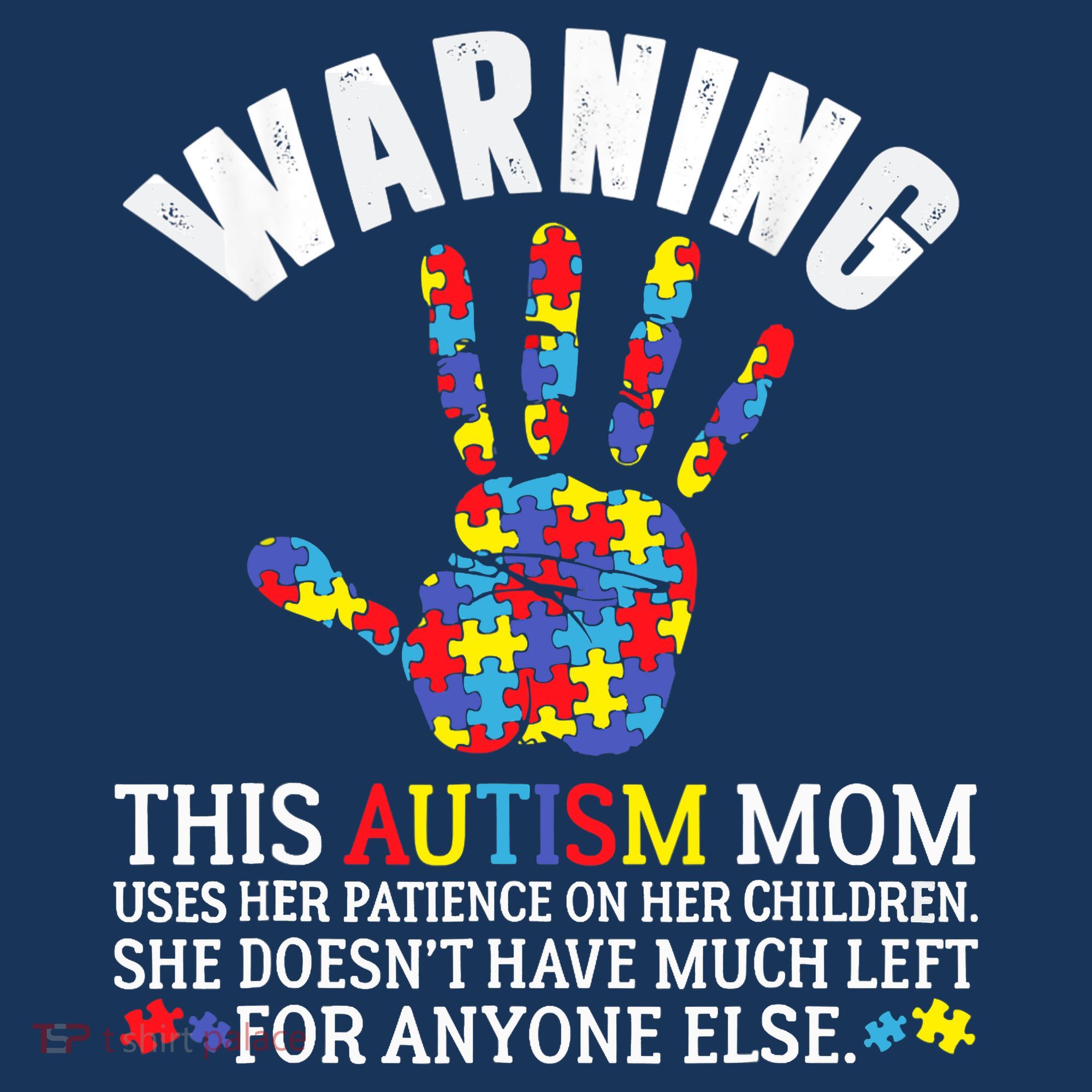 Warning This Autism Mom Uses Patience In Children Women's Hoodie