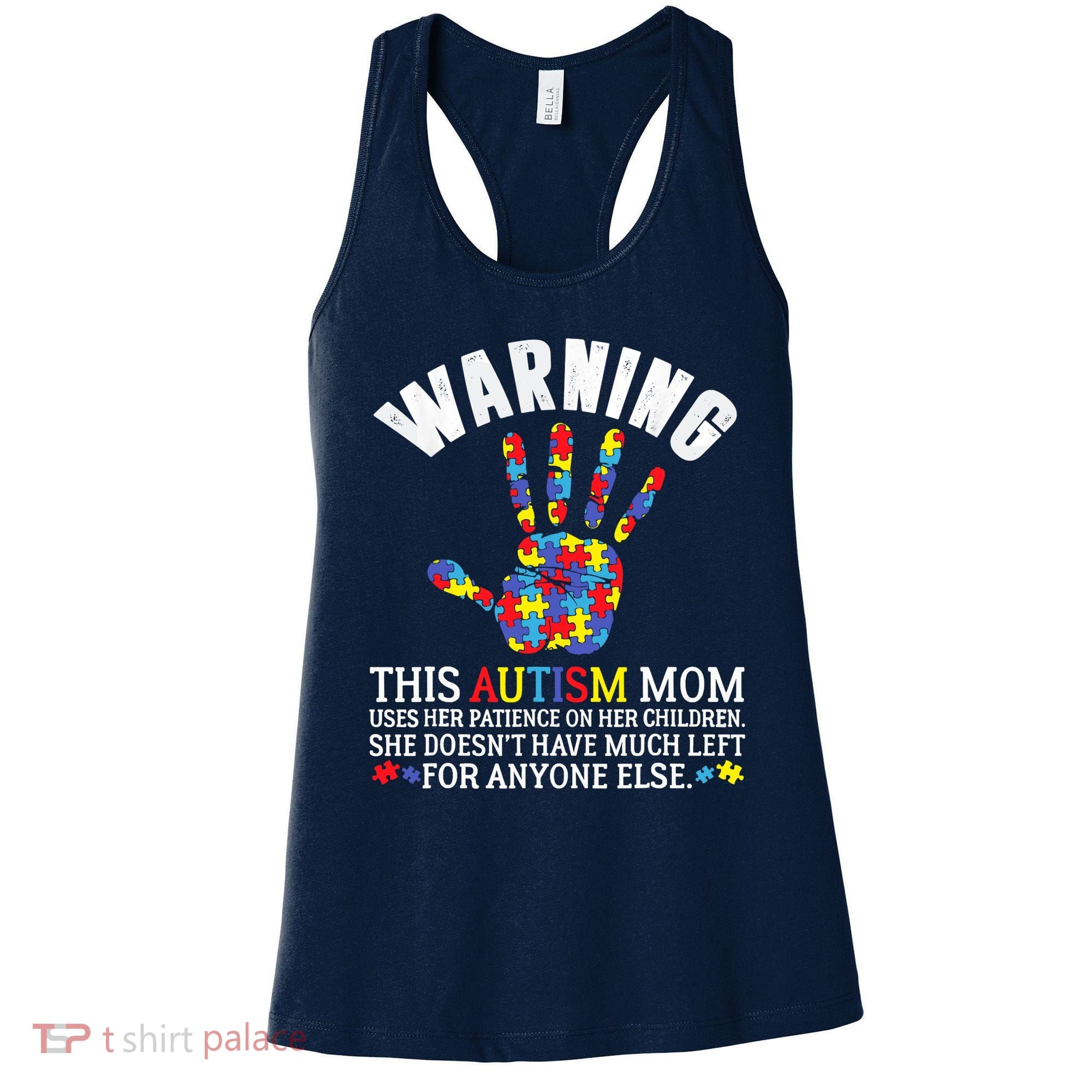 Warning This Autism Mom Uses Patience In Children Women's Tank Top