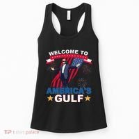 Welcome To AmericaS Gulf Mexico Funny President Trump Women's Tank Top thumb 0