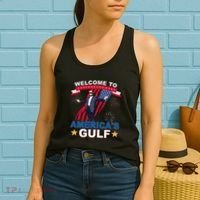 Welcome To AmericaS Gulf Mexico Funny President Trump Women's Tank Top thumb 2