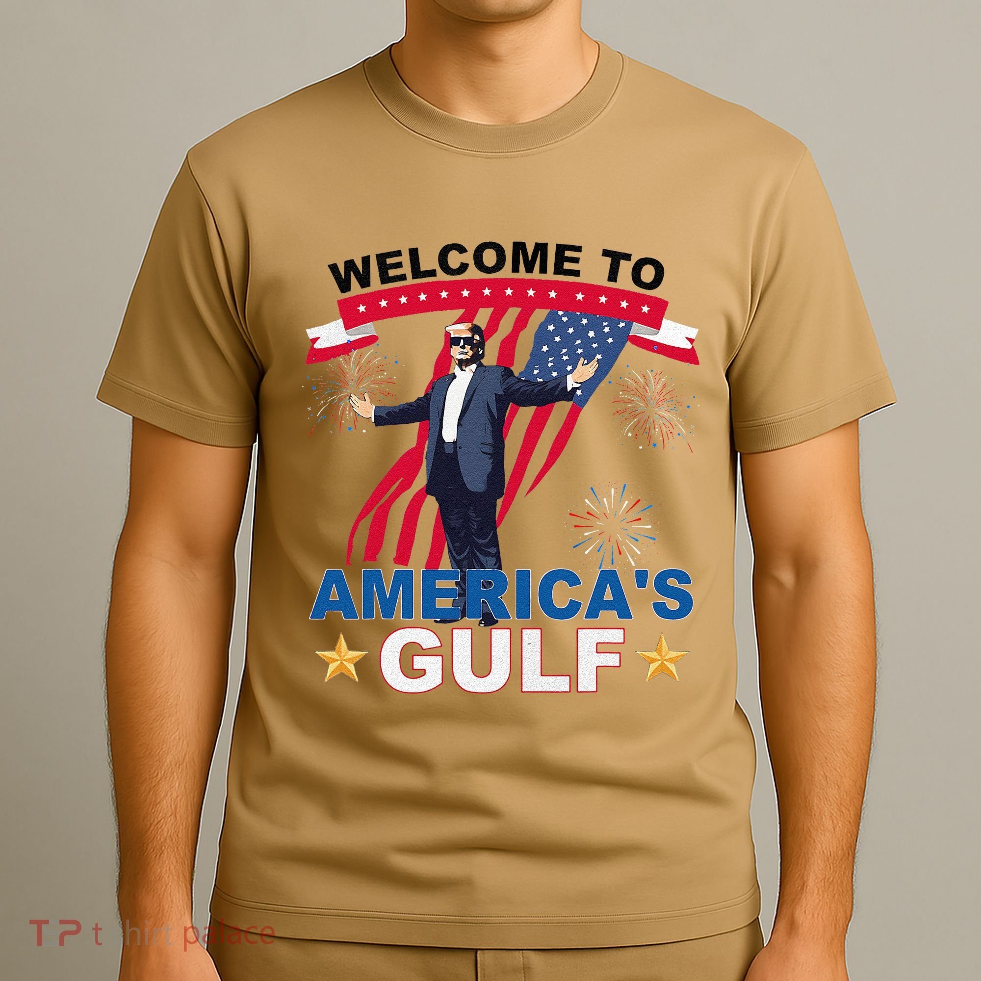 Welcome To AmericaS Gulf Mexico Funny President Trump T-Shirt