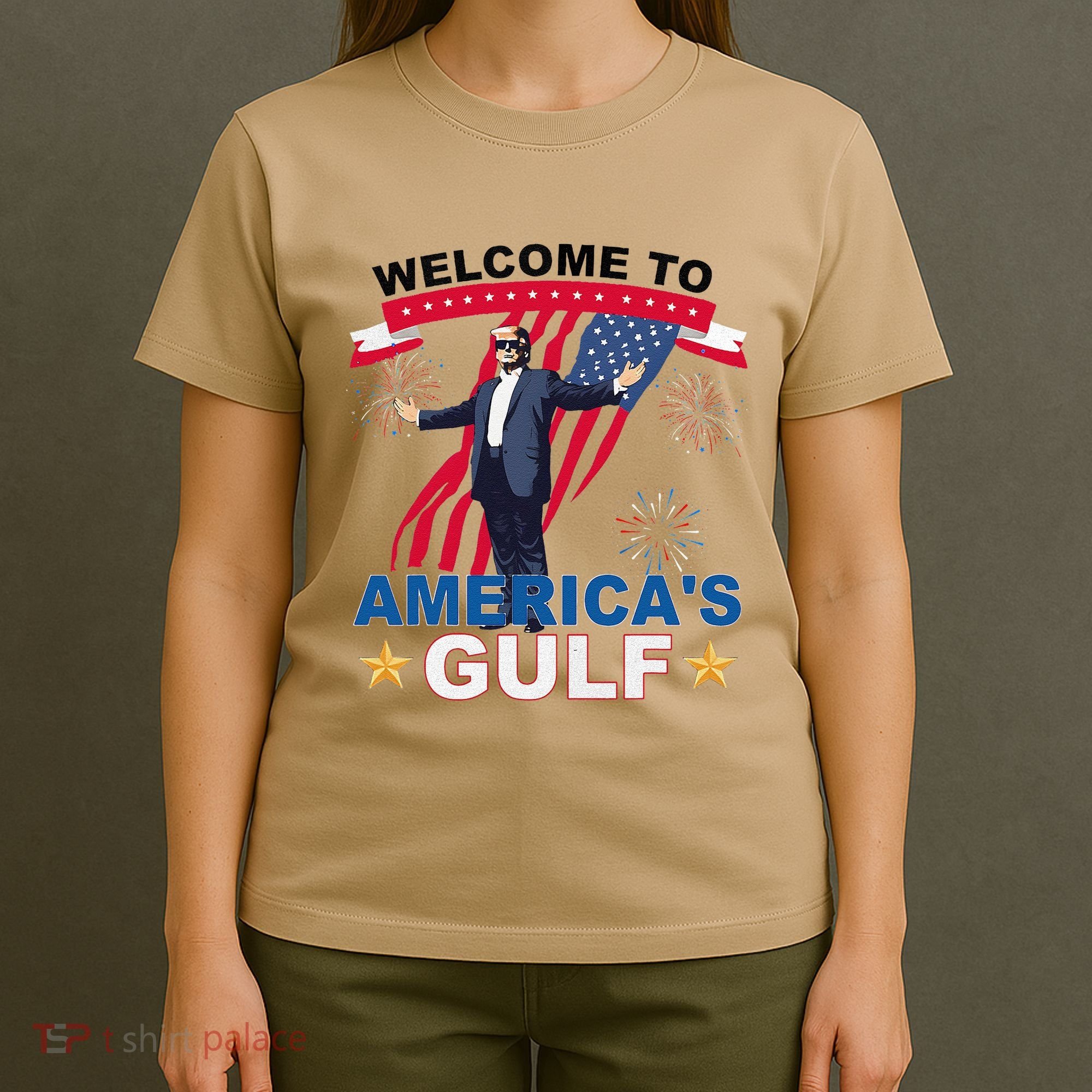 Welcome To AmericaS Gulf Mexico Funny President Trump T-Shirt