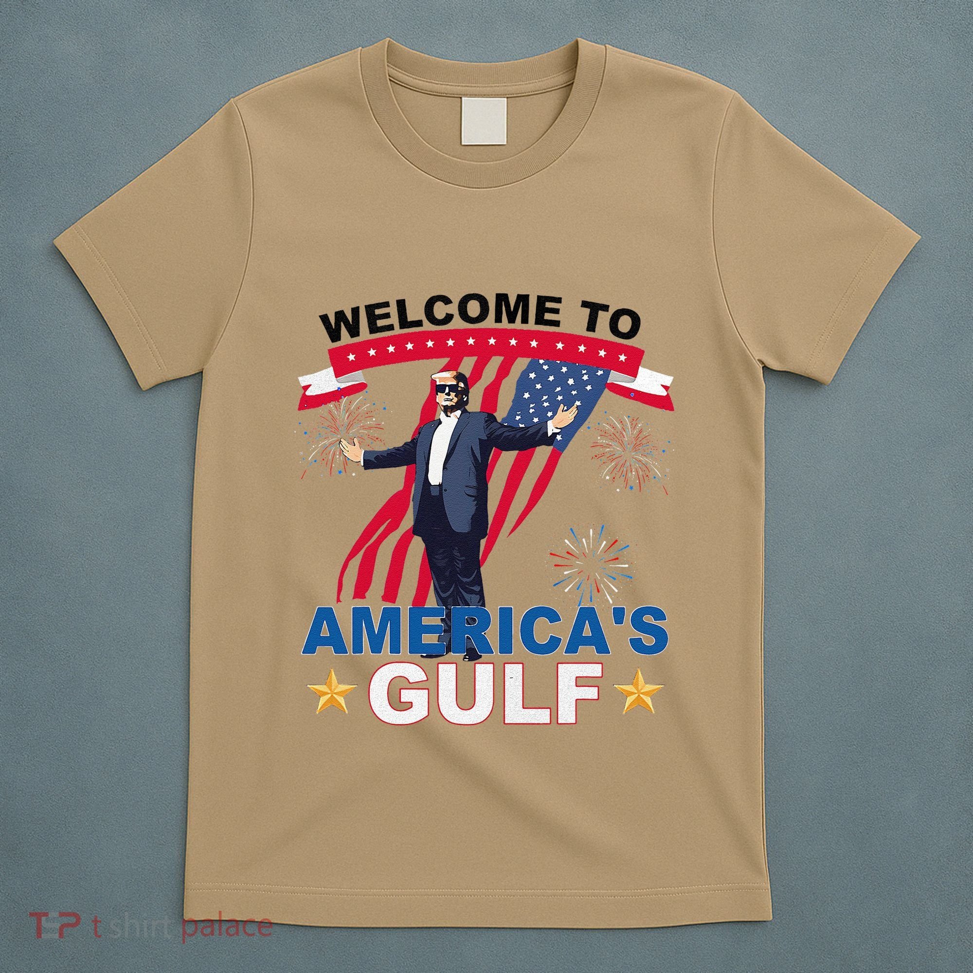 Welcome To AmericaS Gulf Mexico Funny President Trump T-Shirt