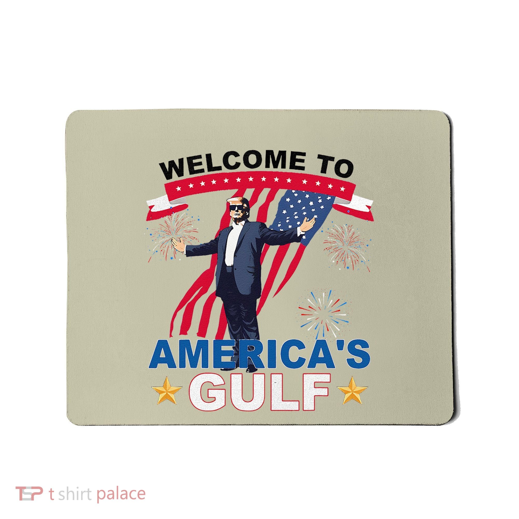 Welcome To AmericaS Gulf Mexico Funny President Trump Mousepad