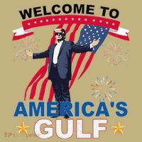 Welcome To AmericaS Gulf Mexico Funny President Trump Mousepad thumb 1