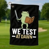 We Test At Dawn Golf Towel thumb 1