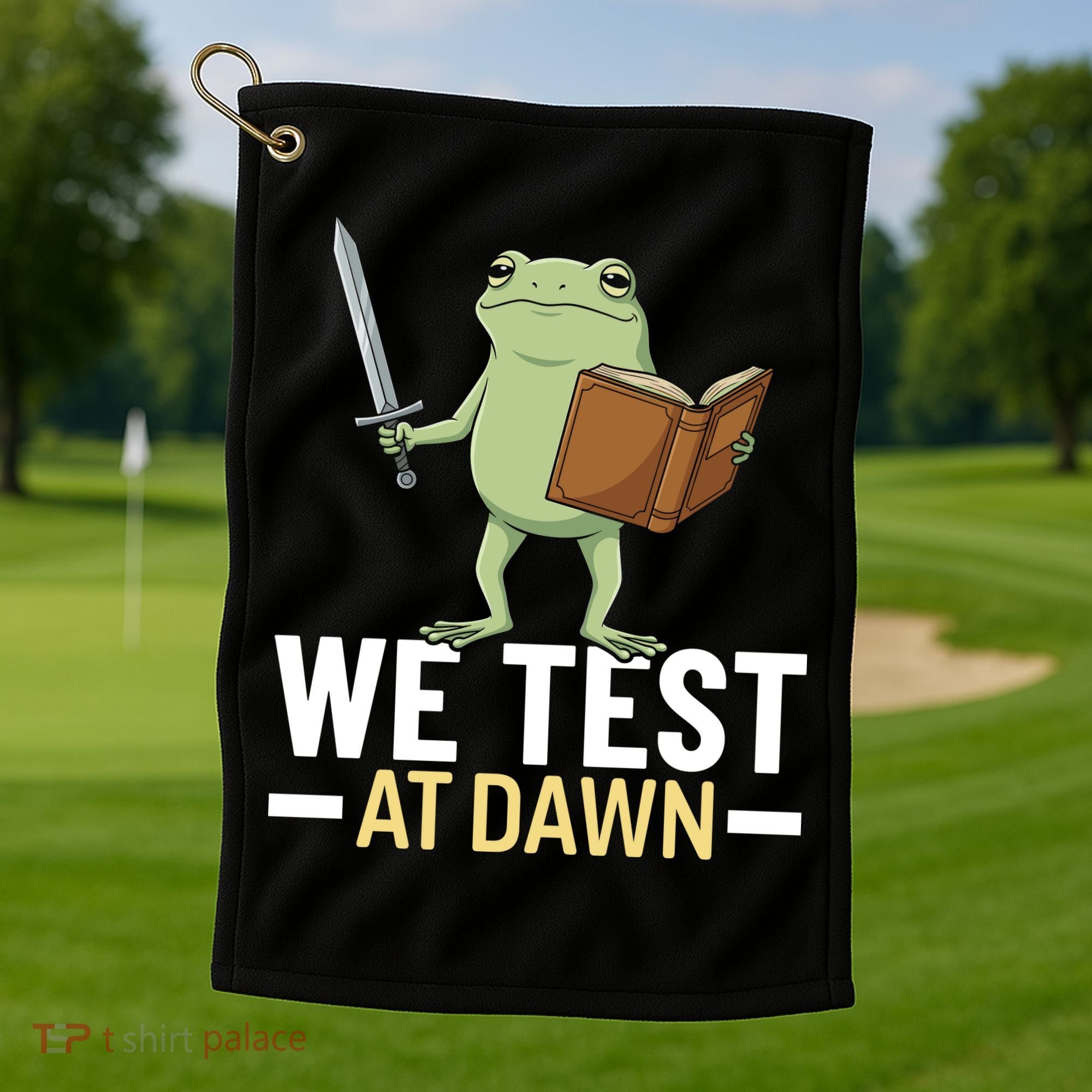 We Test At Dawn Golf Towel