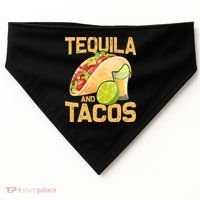 Womens Tacos And Tequila Funny Cinco De Mayo USA-Made Doggie Bandana thumb 0