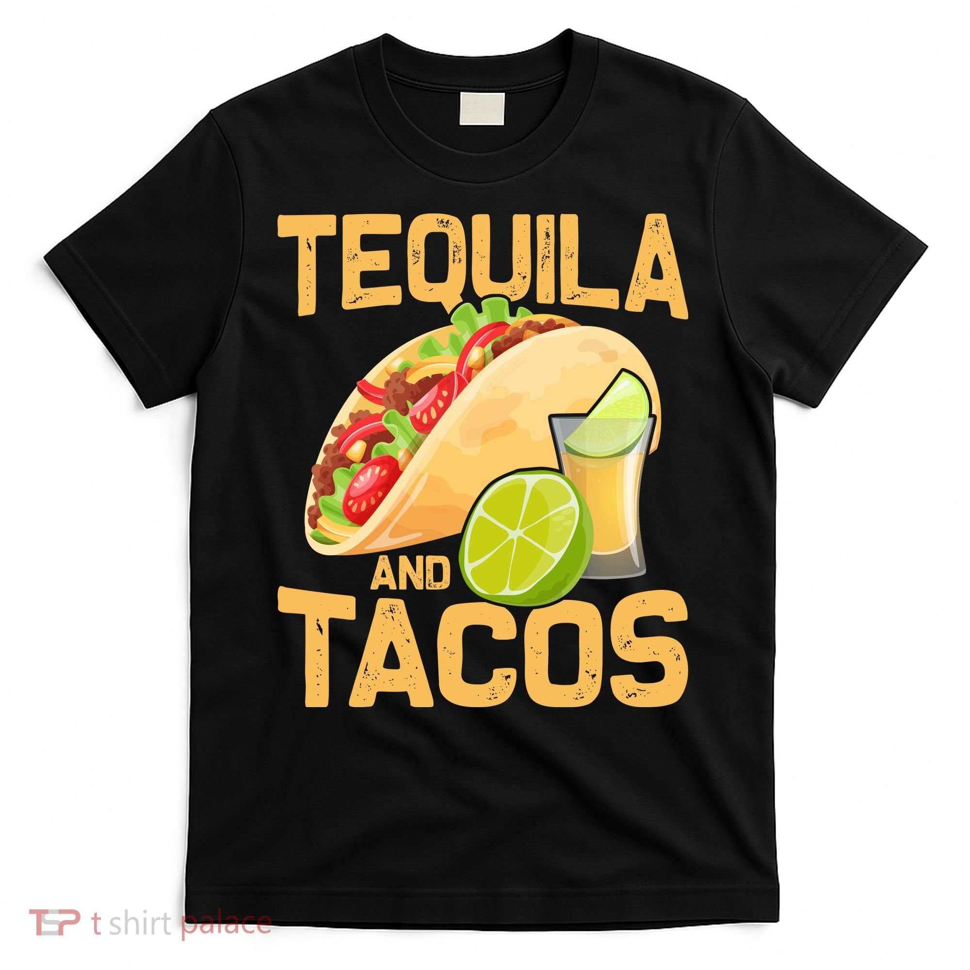 Womens Tacos And Tequila Funny Cinco De Mayo T-Shirt