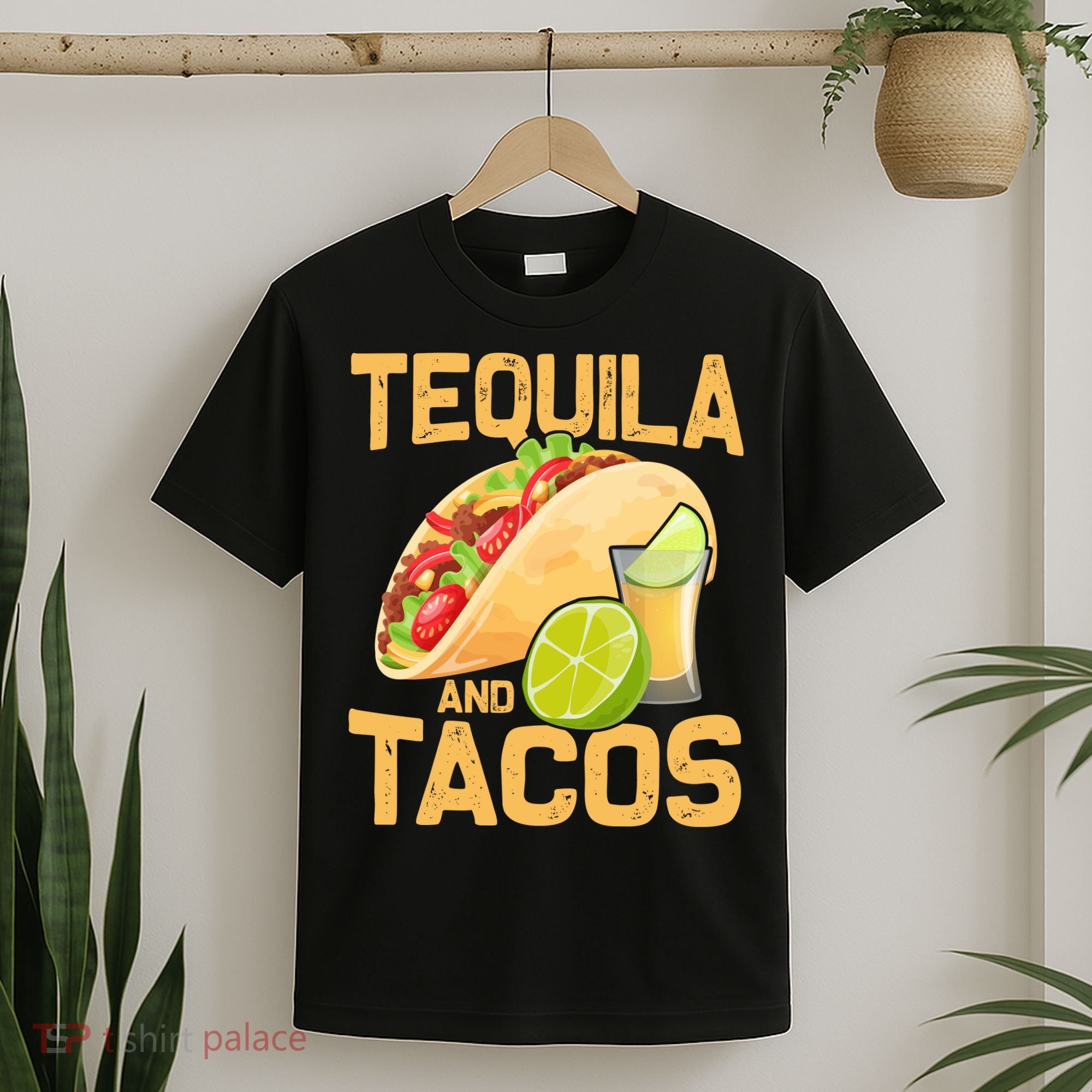 Womens Tacos And Tequila Funny Cinco De Mayo T-Shirt