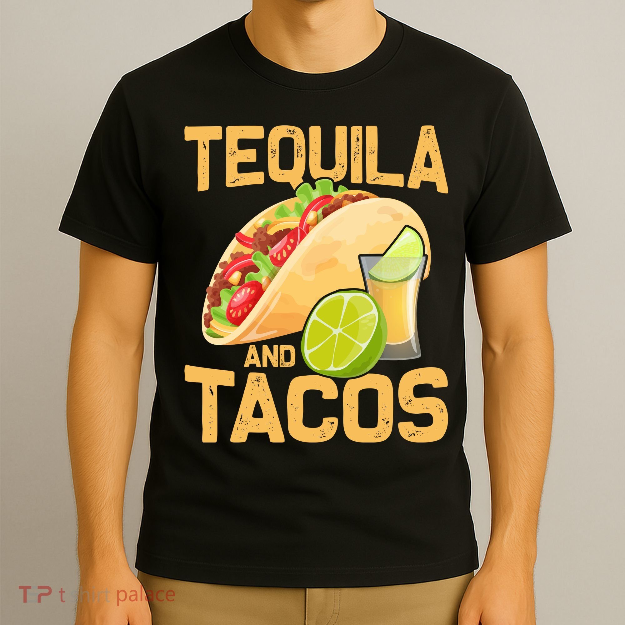 Womens Tacos And Tequila Funny Cinco De Mayo T-Shirt