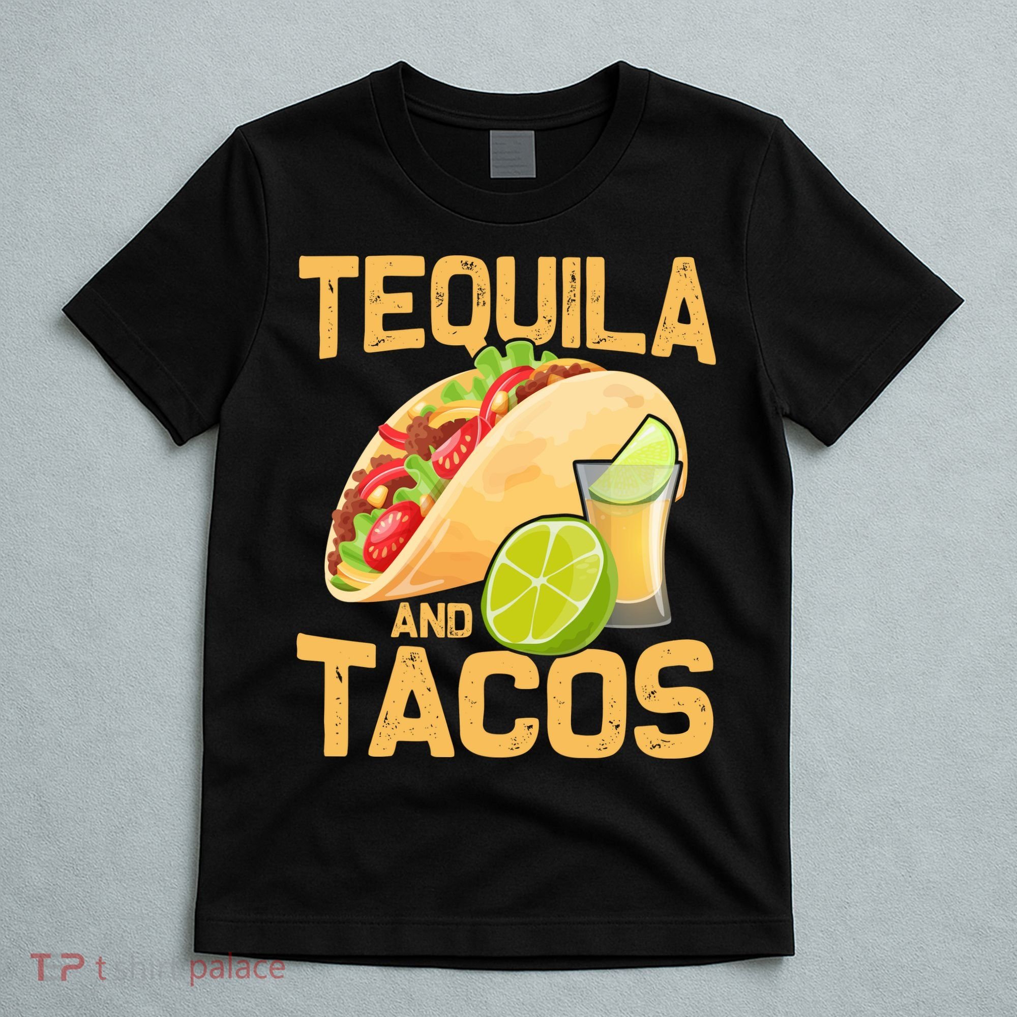 Womens Tacos And Tequila Funny Cinco De Mayo T-Shirt