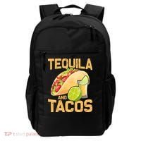 Womens Tacos And Tequila Funny Cinco De Mayo Backpack thumb 0