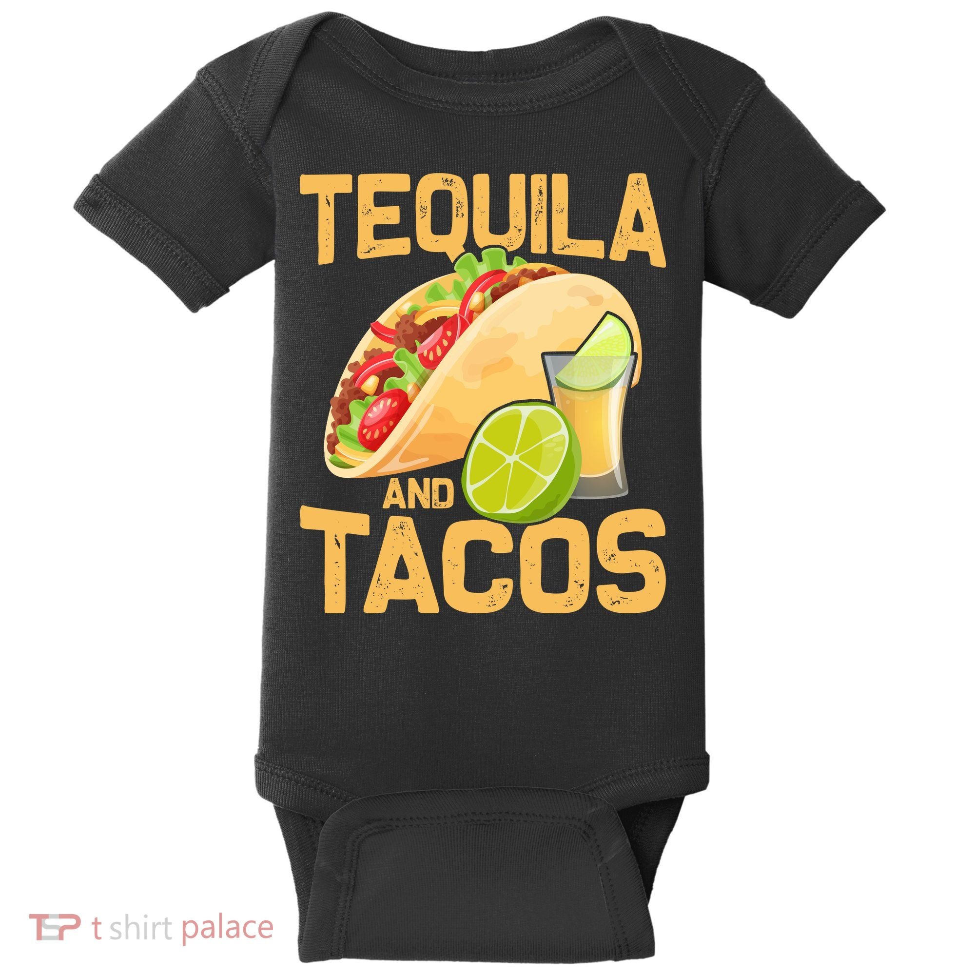Womens Tacos And Tequila Funny Cinco De Mayo Baby Bodysuit