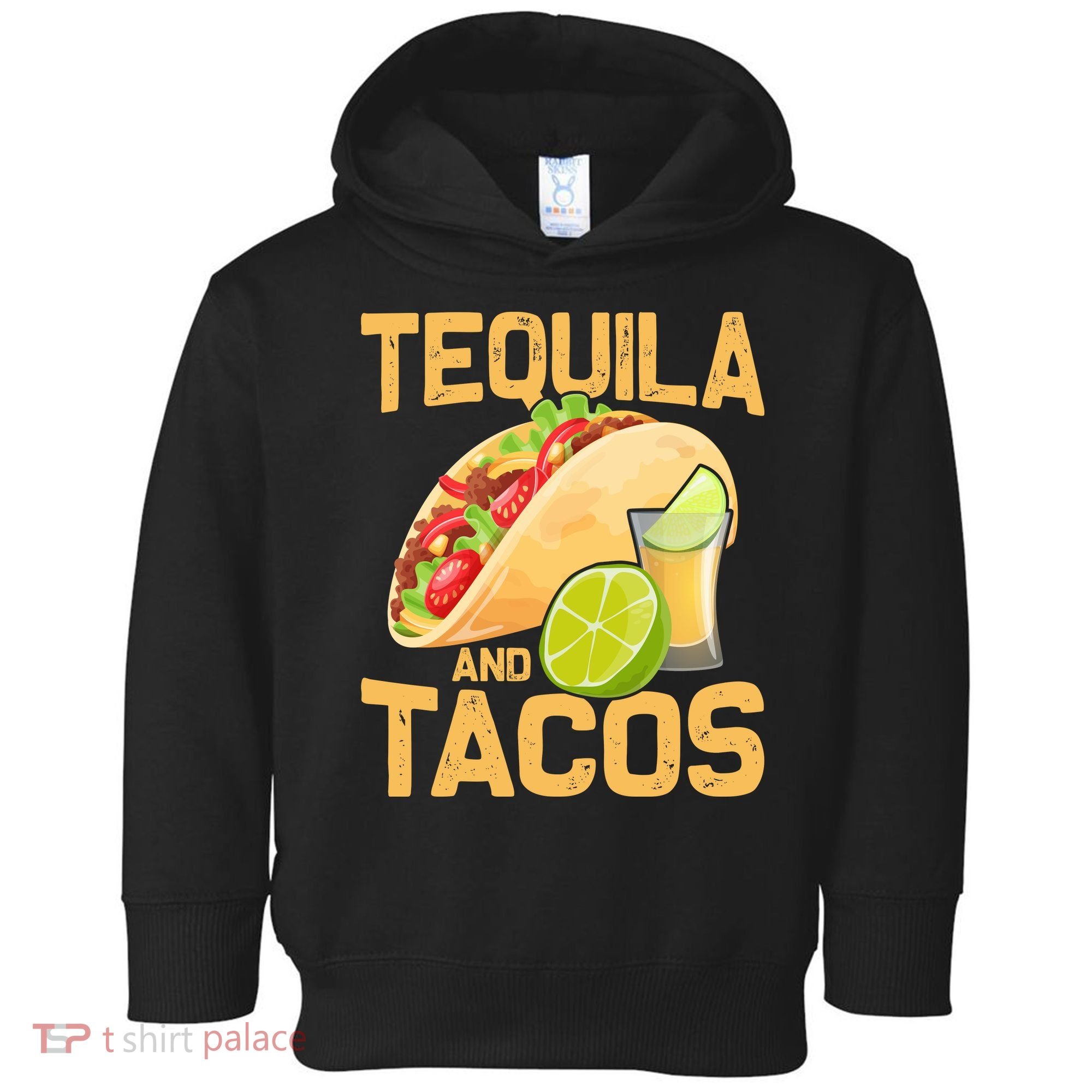 Womens Tacos And Tequila Funny Cinco De Mayo Toddler Hoodie