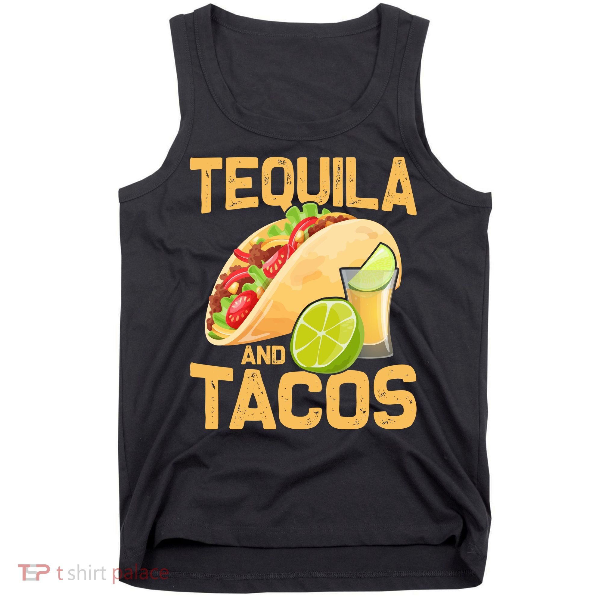 Womens Tacos And Tequila Funny Cinco De Mayo Tank Top