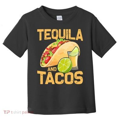Womens Tacos And Tequila Funny Cinco De Mayo Toddler T-Shirt