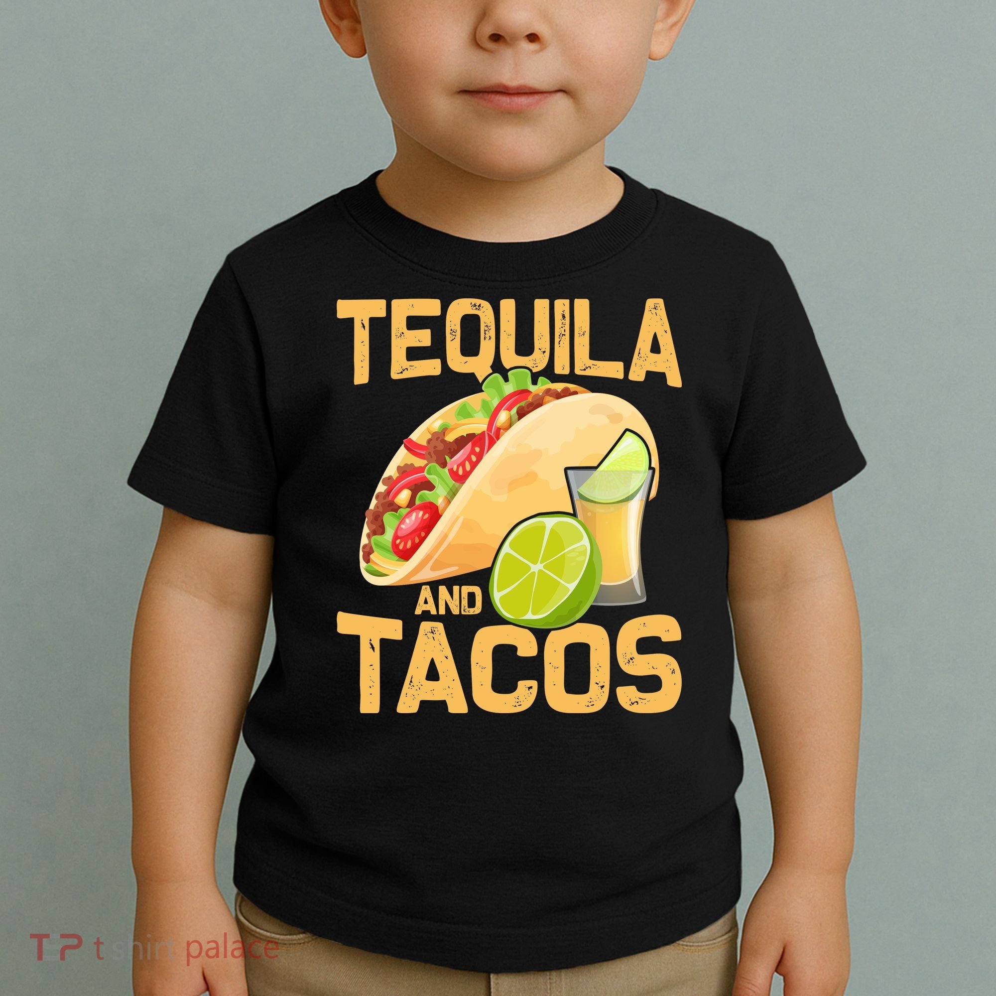 Womens Tacos And Tequila Funny Cinco De Mayo Toddler T-Shirt