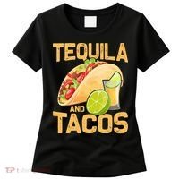 Womens Tacos And Tequila Funny Cinco De Mayo Women's T-Shirt thumb 0