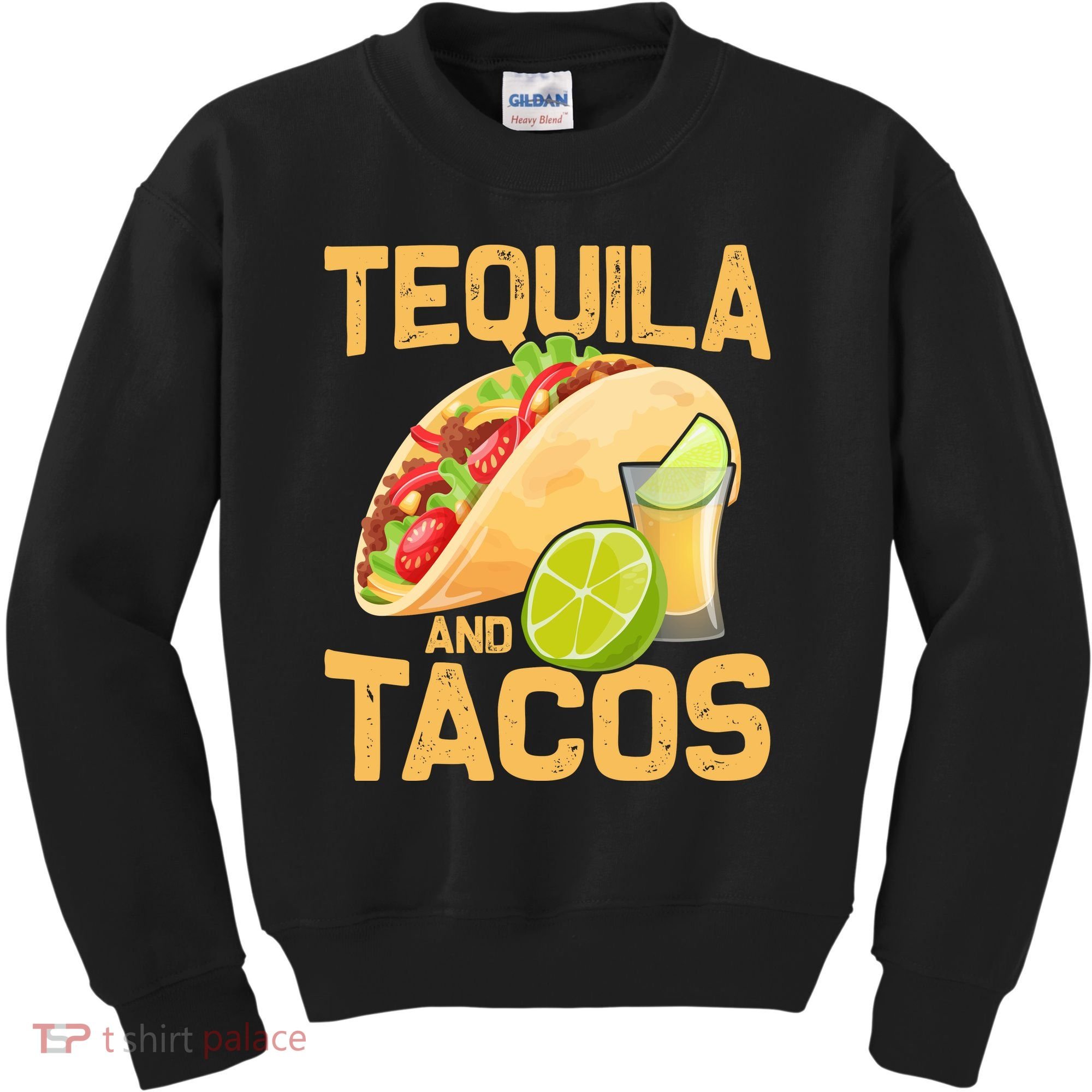 Womens Tacos And Tequila Funny Cinco De Mayo Kids Sweatshirt