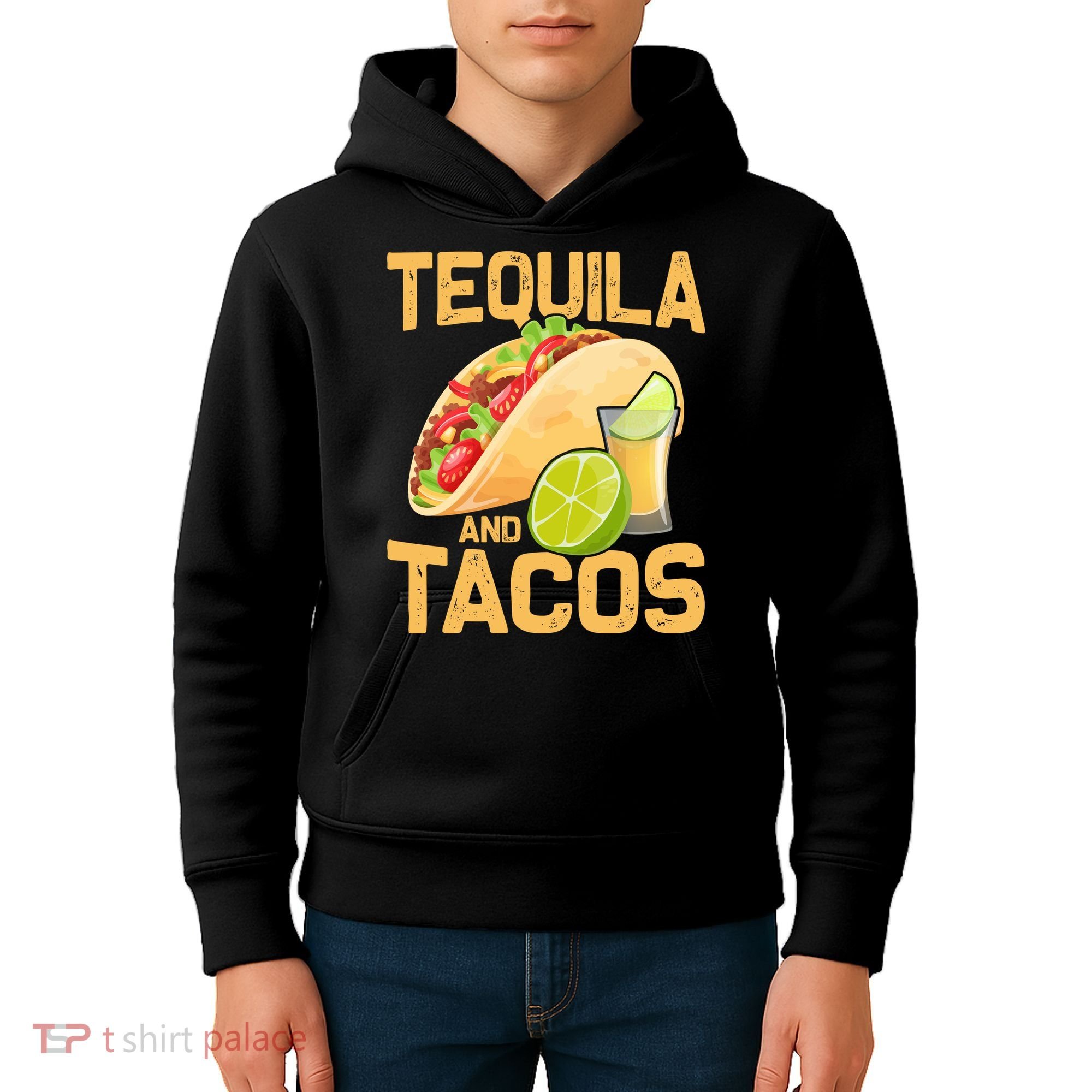 Womens Tacos And Tequila Funny Cinco De Mayo Kids Hoodie