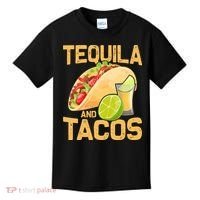 Womens Tacos And Tequila Funny Cinco De Mayo Kids T-Shirt thumb 0