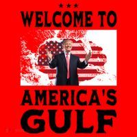 Welcome To Americas Gulf Donald Trump Santa Hat thumb 1