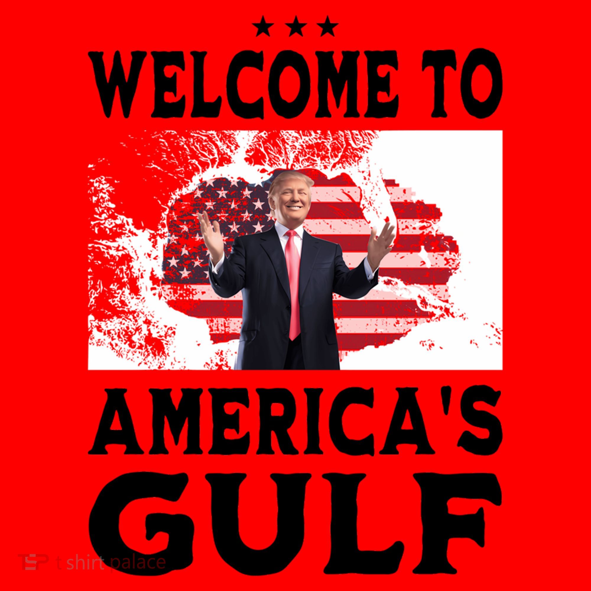 Welcome To Americas Gulf Donald Trump Santa Hat