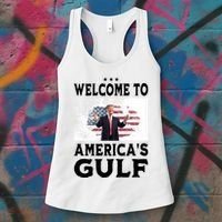 Welcome To Americas Gulf Donald Trump Women's Tank Top thumb 3