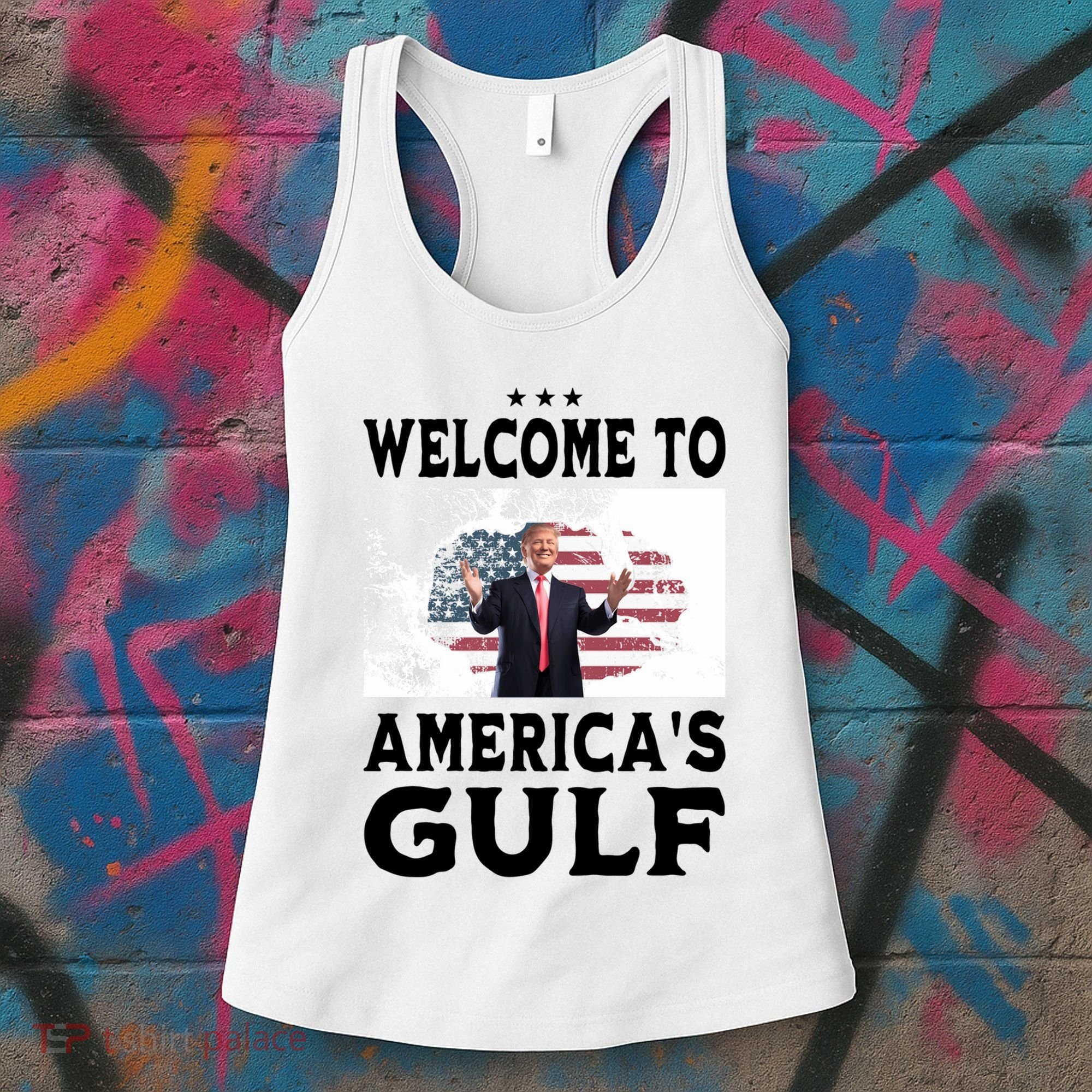 Welcome To Americas Gulf Donald Trump Women's Tank Top