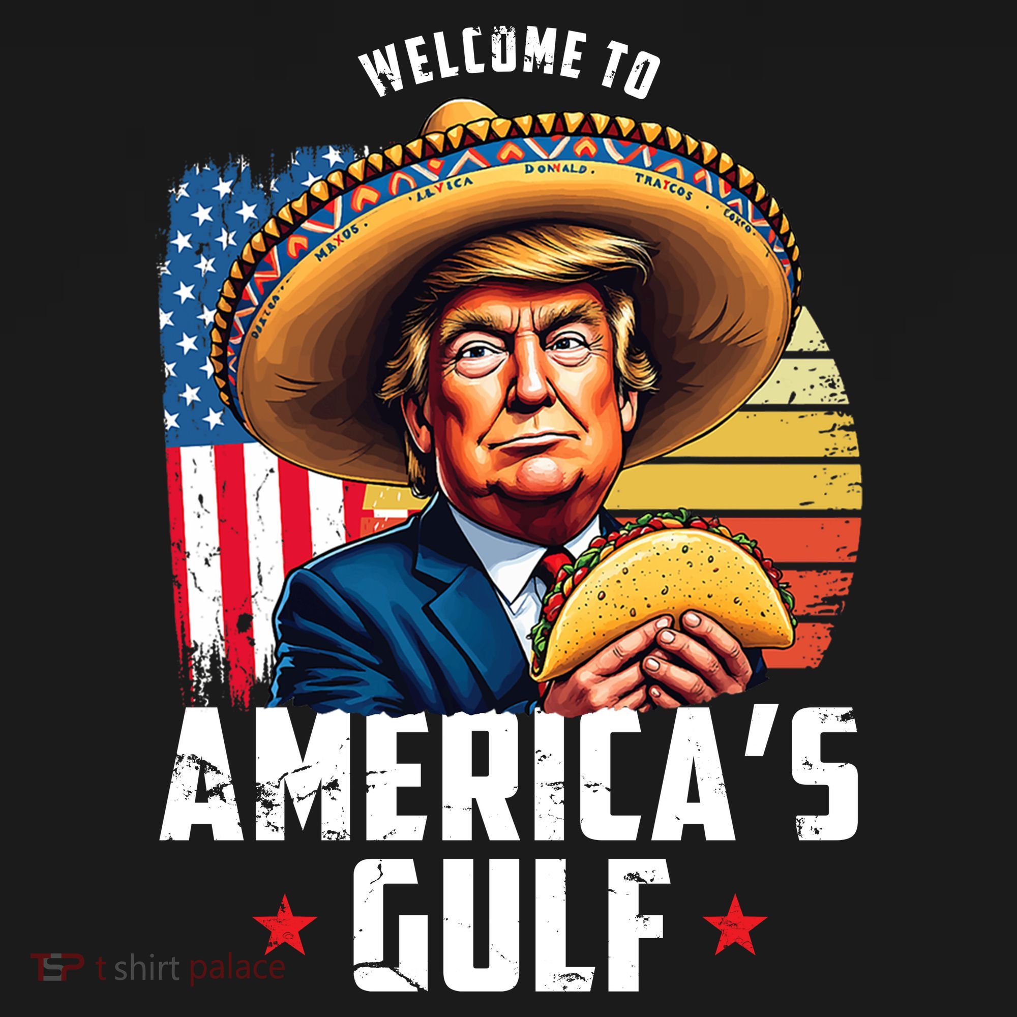 Welcome To Americas Gulf Funny Donald Trump Backpack