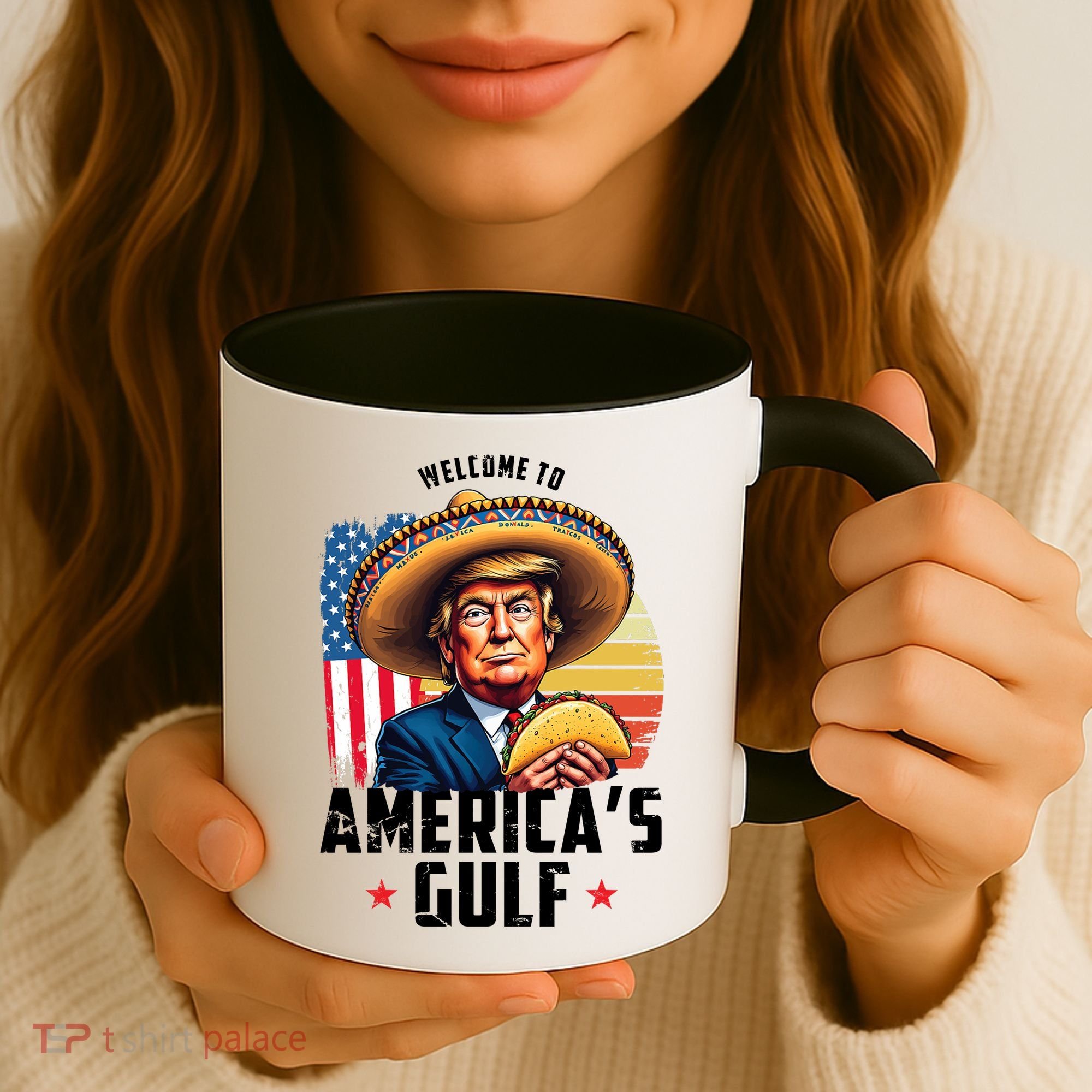 Welcome To Americas Gulf Funny Donald Trump Coffee Mug