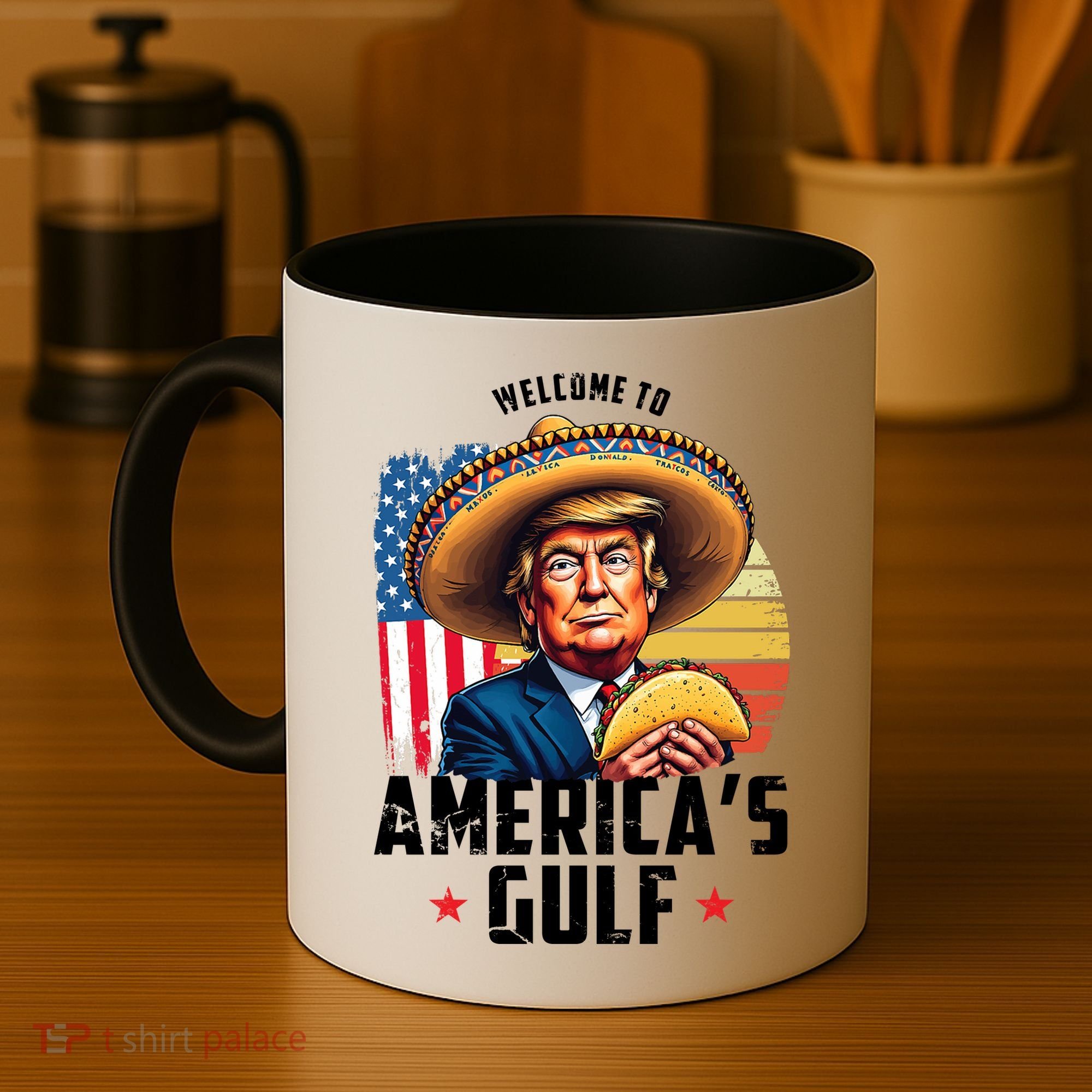 Welcome To Americas Gulf Funny Donald Trump Coffee Mug