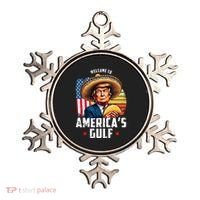 Welcome To Americas Gulf Funny Donald Trump Ornament thumb 0