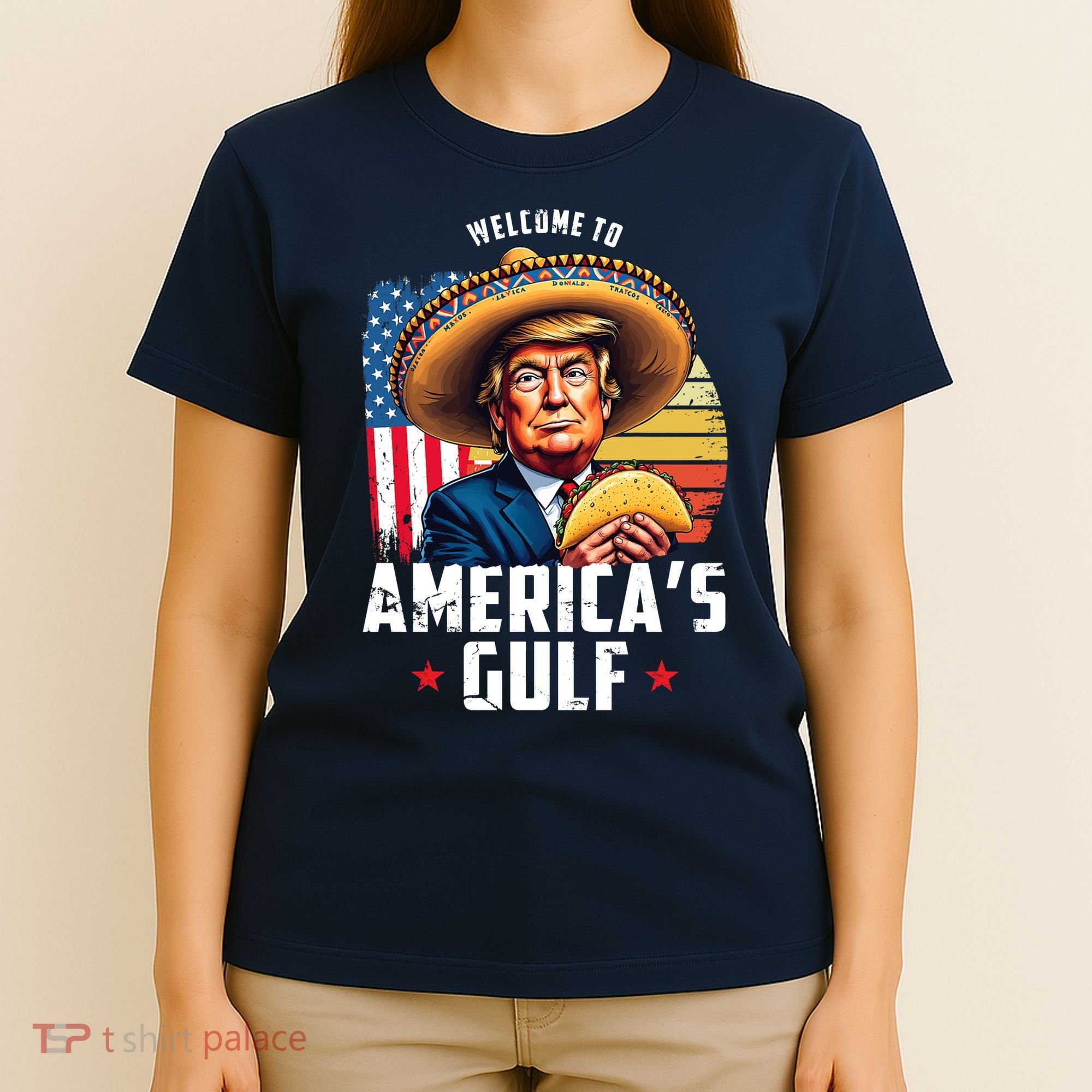 Welcome To Americas Gulf Funny Donald Trump T-Shirt