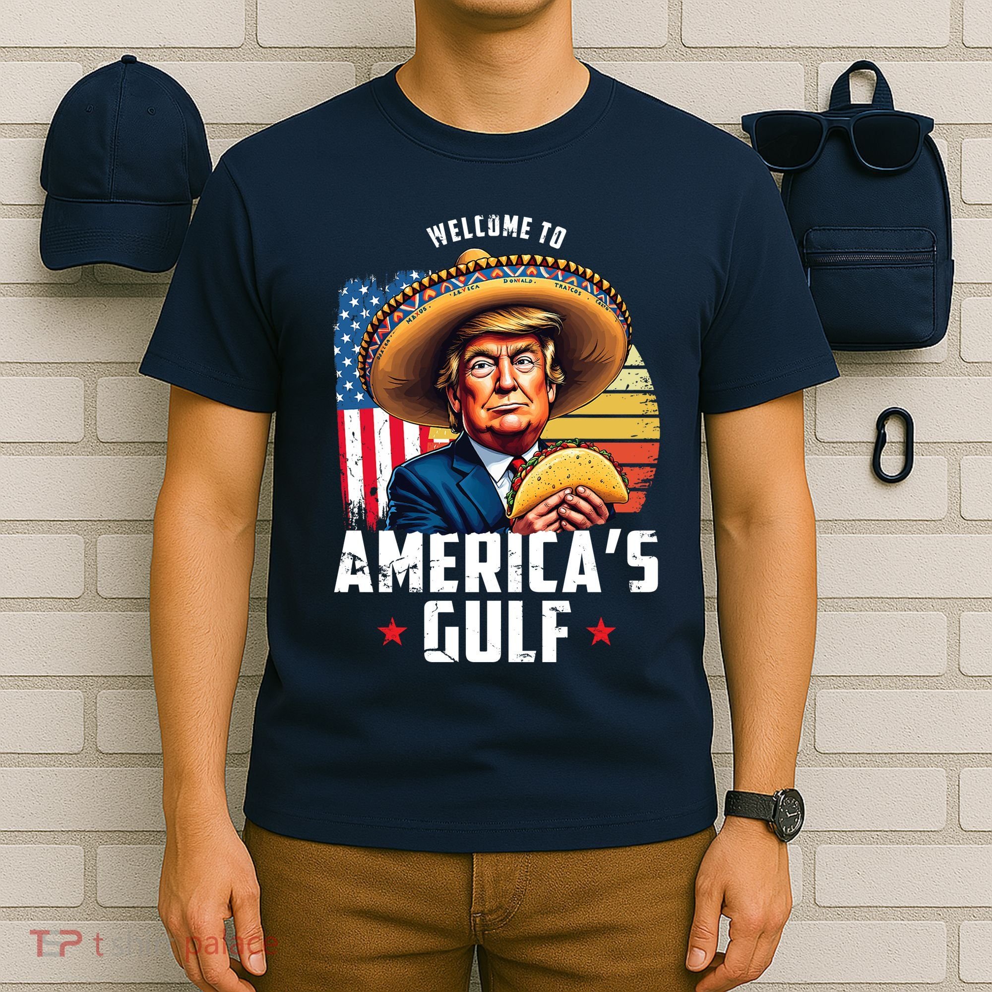 Welcome To Americas Gulf Funny Donald Trump T-Shirt