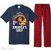 Welcome To Americas Gulf Funny Donald Trump Pajama Set thumb 0