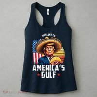 Welcome To Americas Gulf Funny Donald Trump Women's Tank Top thumb 3