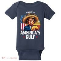 Welcome To Americas Gulf Funny Donald Trump Baby Bodysuit thumb 0